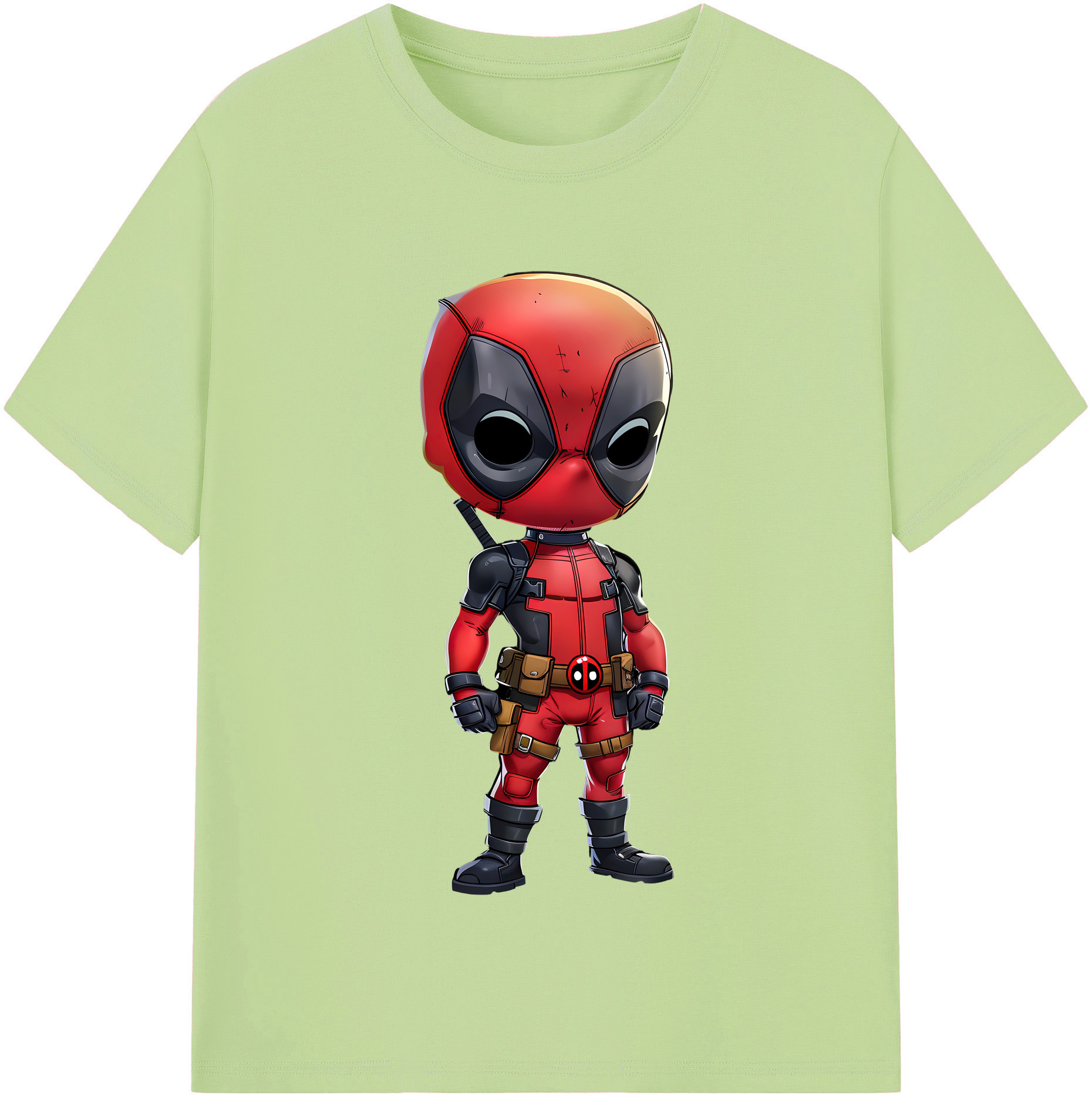 （画像用） Deadpool デッドプール 綿100％半袖Tシャツ（フロントプリント）